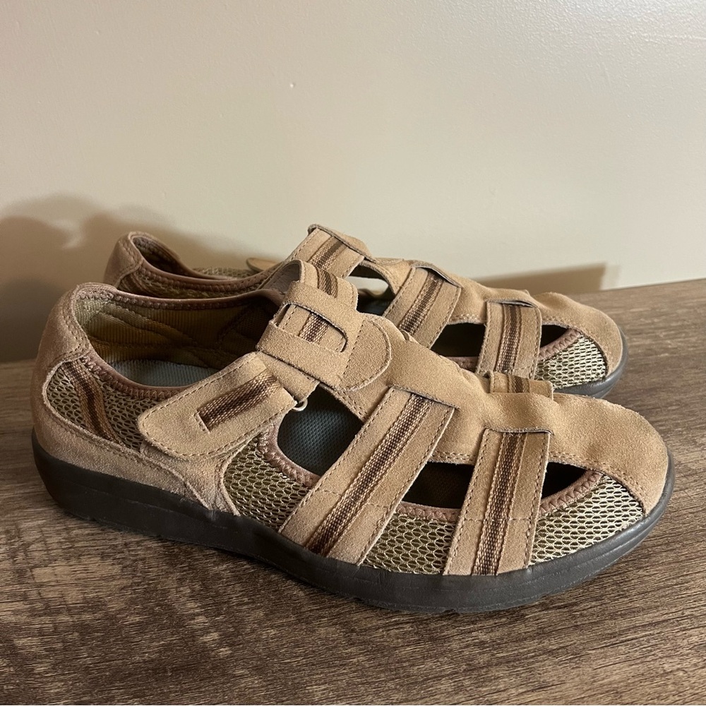 Propet Tempo Featherlite Active Walking Shoes Mens 10.5 M Suede Leather casual